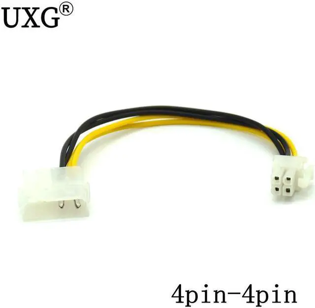 Main image of 4Pin CPU Power supply to IDE Port Extension Cord Cable Desktop 4 pin ATX 12V P4 Power Male to Molex male Connector Cable 20cm