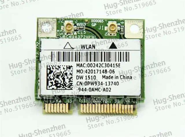 Alt view image 2 of 2 - BCM94322HM8L BCM94322 BCM4322 Half Mini PCI-Express PCIe Wireless WLAN Wifi Card