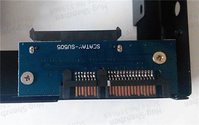 Alt view image 3 of 5 - 2.5'' SATA HDD/SSD to 3.5'' SATA HDD Transfer Rack Trayless Mobile Rack bracket for Hard Disk Driver Metal Material