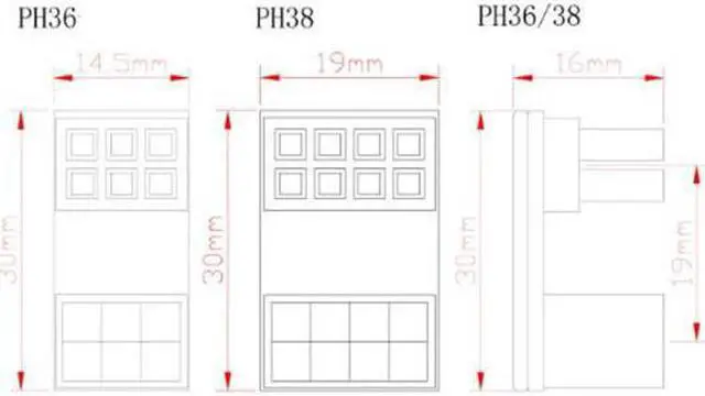 Alt view image 2 of 5 - quality Graphics video Card Power Connector 180 degree adapter with pcie PCI-e 6Pin 6-Pin 8Pin 8-Pin male female connecotor