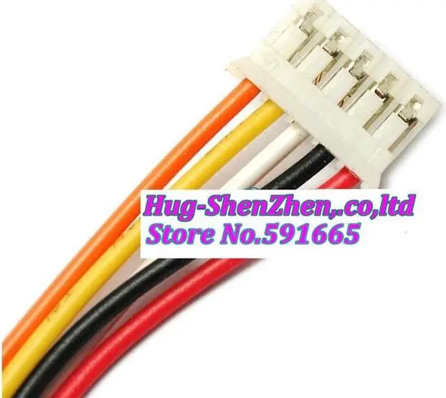 Alt view image 2 of 3 - 100pcs/lot  JST 2.0mm PH2.0 PH 2.0 5pin PH-5p connector with cable 100mm wire 24AWG