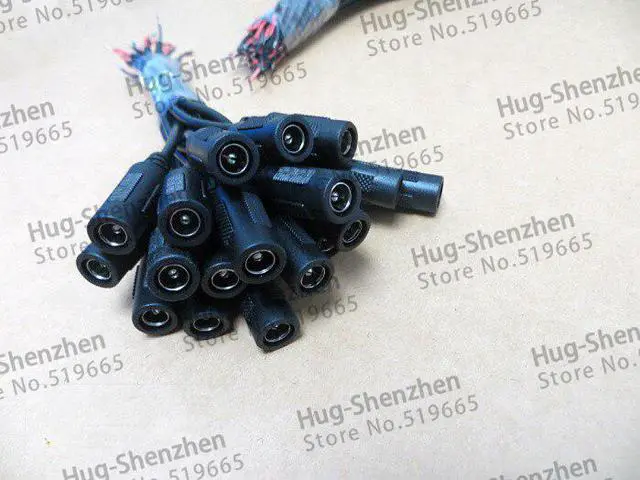 Alt view image 4 of 5 - 25pair Monitoring DC power male+female connector power cord / led controller DC line / size 5.5 * 2.1 Power Plug Connector