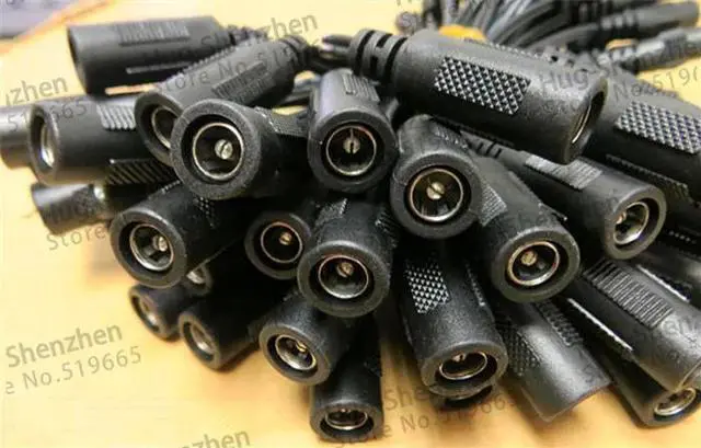 Alt view image 6 of 6 - 50pcs/lot dc power wire dc cable 5.5*2.1 female to 3.0*1.1 male length 50cm