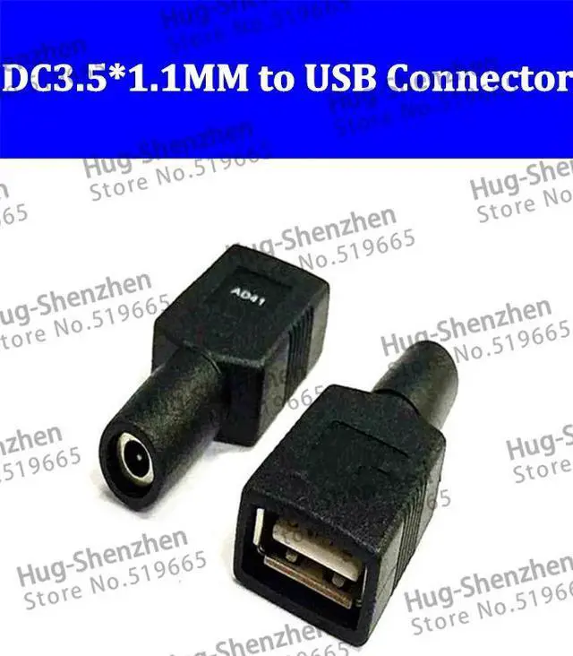 Main image of DC3.5*1.1mm female to USB female power adapter connnector for IPAD--5pcs/lot