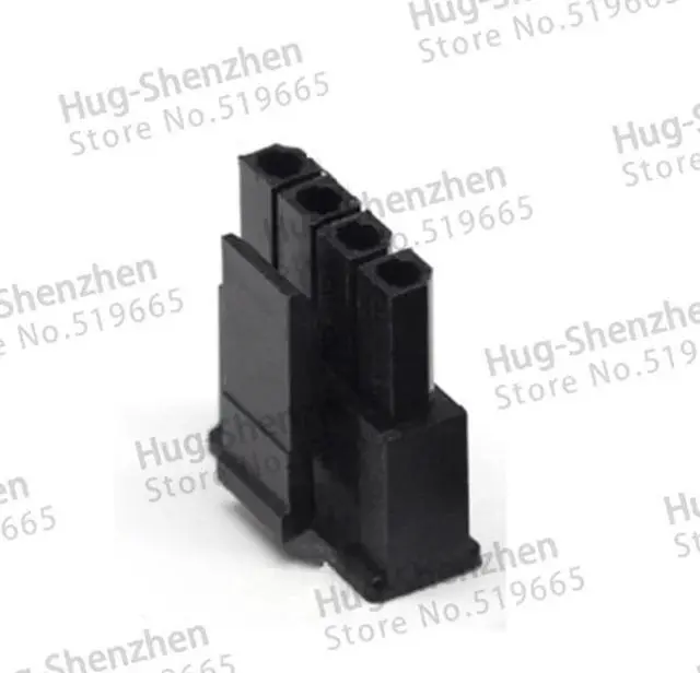 Alt view image 2 of 2 - 5557 Promotion product 50pcs Molex 3.0mm 1*4pin 43645-0400 black Male Power Connector Housing Plastic Shell