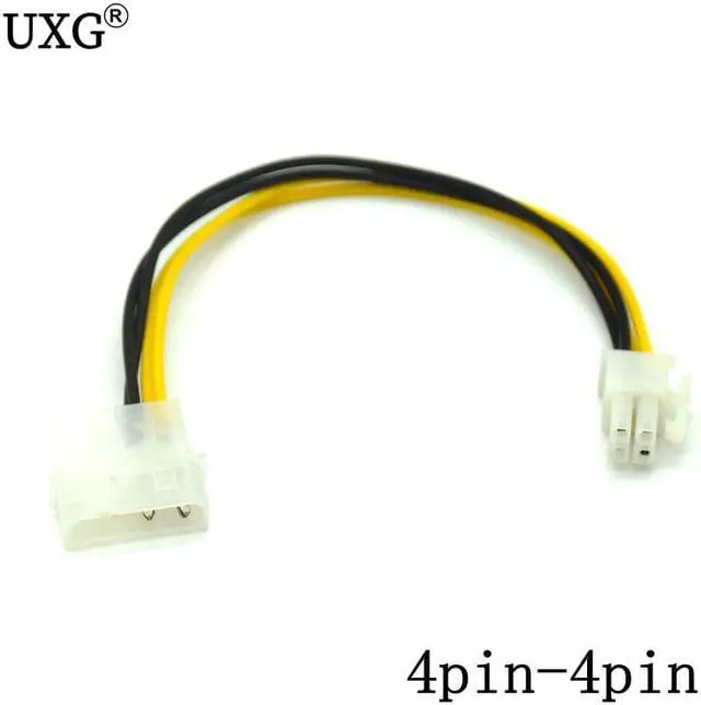 Alt view image 2 of 2 - 4Pin CPU Power supply to IDE Port Extension Cord Cable Desktop 4 pin ATX 12V P4 Power Male to Molex male Connector Cable 20cm