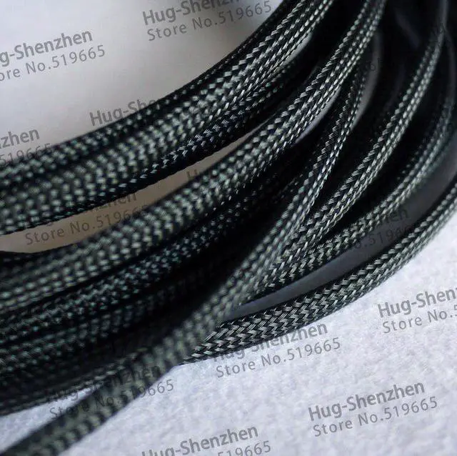 Alt view image 2 of 2 - 6mm Braided Cable Wire Sheathing Sleeving Harness Expandable Wire sleeving 10M(32.8feet)-Black