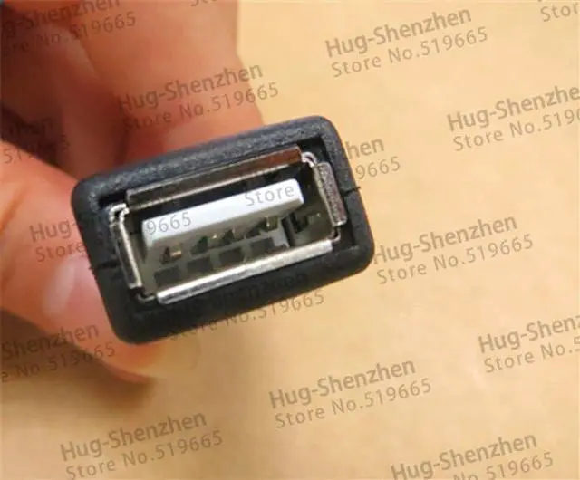 Alt view image 4 of 5 - 50pcs DC Power Adapter 5.5 2.1 Female to USB female Adapter with black cable