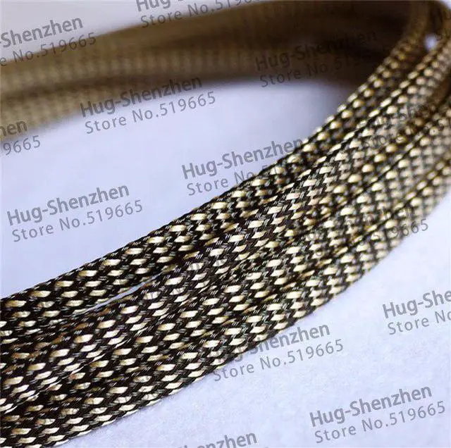 Alt view image 3 of 5 - 6mm Braided Cable Wire Sheathing Sleeving Harness Expandable Wire Sleeving 10M -Mix Color