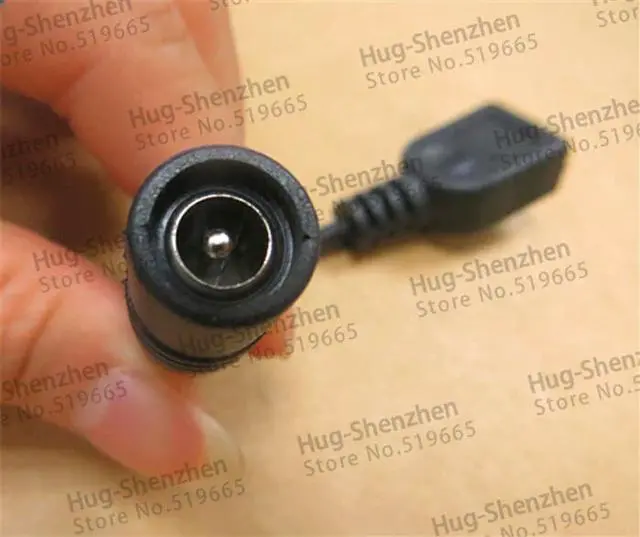 Alt view image 5 of 5 - 50pcs DC Power Adapter 5.5 2.1 Female to USB female Adapter with black cable