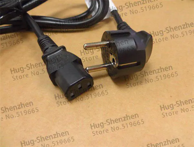 Alt view image 4 of 5 - 1pcs/lot 2 Prong EU Plug AC Power Cord Cable 1.8m 1mm2 For PC Desktop Monitor Computer Power Supply Converter Adapter