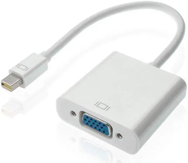 Alt view image 2 of 5 - For MacBook Air Pro iMac Mac Thunderbolt Mini DisplayPort Display Port Mini DP To VGA Cable Adapter 1080P Connect TV projector