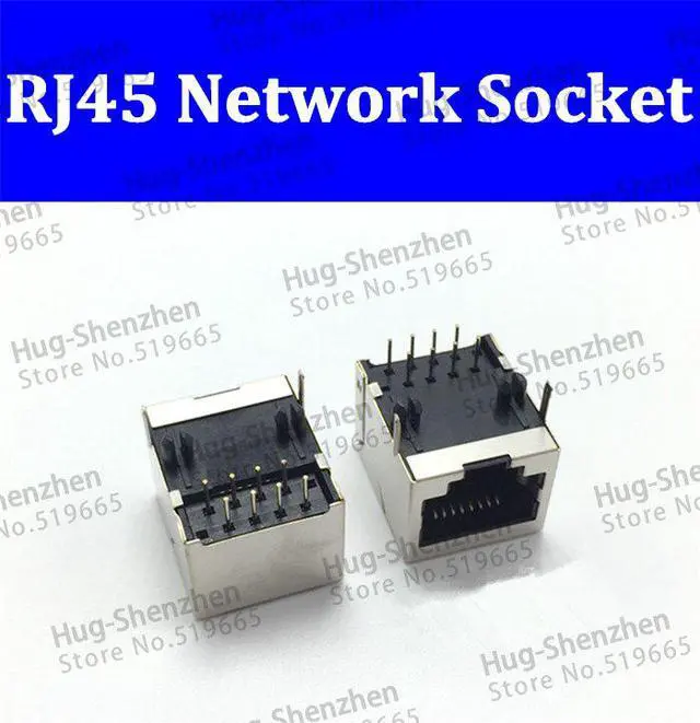 Main image of 20pcs/lot RJ45 PCB 8-pin RJ 45 Socket Mount Network Adapter connector For Ethernet Splitter Data Transfer