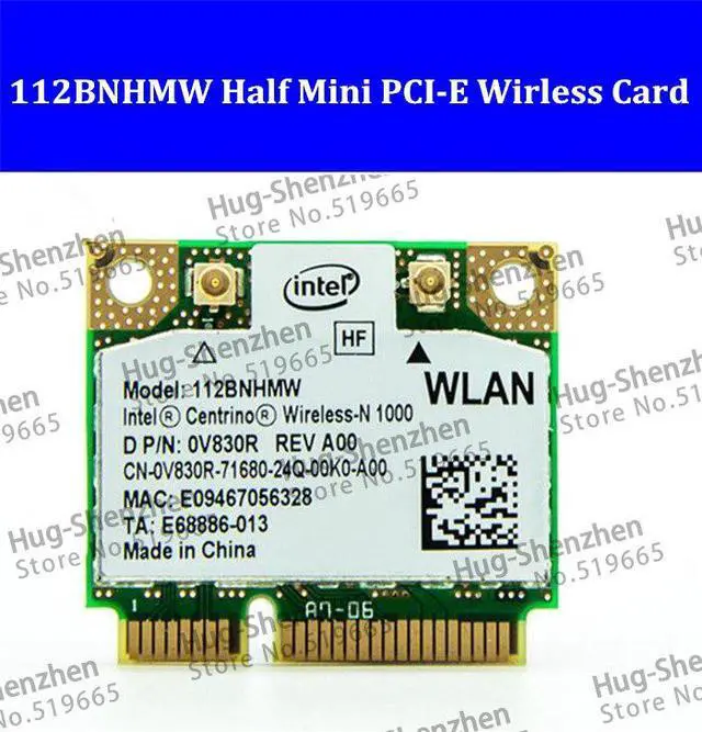 Main image of For Intel WiFi Link 1000 112BNHMW Half Mini PCI-E 802.11n 2.4 Ghz wireless card 300Mbps for laptop