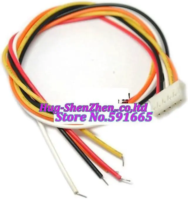 Alt view image 3 of 3 - 100pcs/lot  JST 2.0mm PH2.0 PH 2.0 5pin PH-5p connector with cable 100mm wire 24AWG