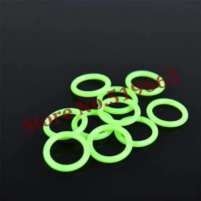 Alt view image 2 of 2 - Barrow G1 / 4 Universal water cooling Luminescent Green silicone Seal O-ring 50pcs/ set water cooler PC accessories