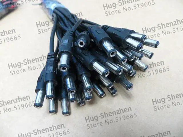 Alt view image 3 of 5 - 25pair Monitoring DC power male+female connector power cord / led controller DC line / size 5.5 * 2.1 Power Plug Connector