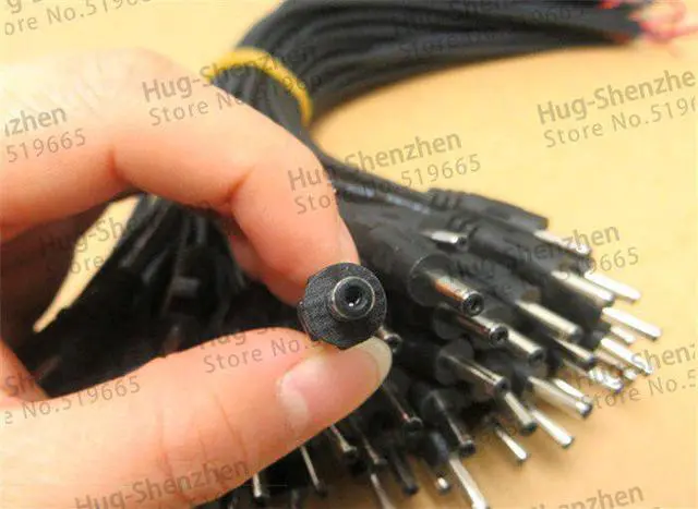 Alt view image 2 of 6 - 30cm DC power male connector power cord cable size 3.5*1.35 Power Male Plug Connector for Monitoring.led light--50pcs
