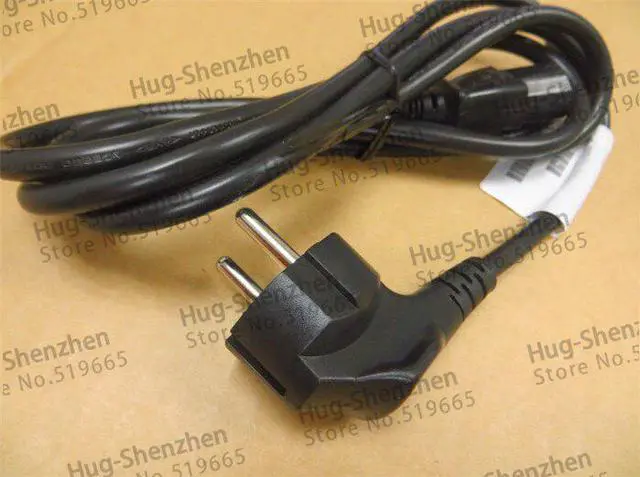 Alt view image 5 of 5 - 1pcs/lot 2 Prong EU Plug AC Power Cord Cable 1.8m 1mm2 For PC Desktop Monitor Computer Power Supply Converter Adapter