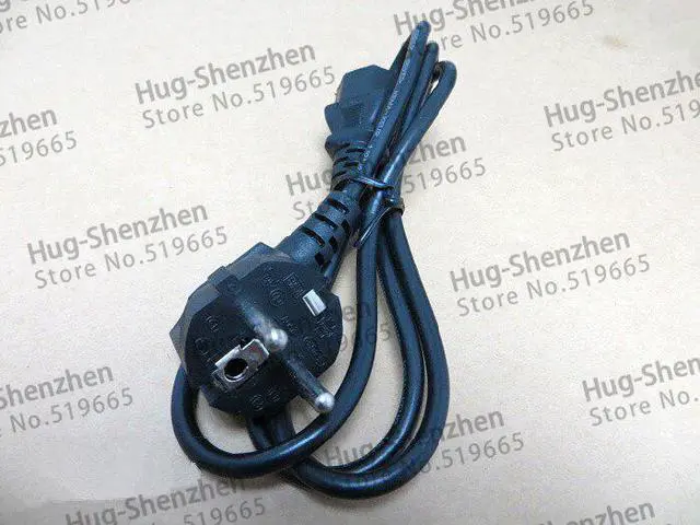 Alt view image 3 of 5 - 10pcs Promotion!!! Cheap 1.2M Power Cable EU Europe Standard EU Power Extension Cable for PC Laptop