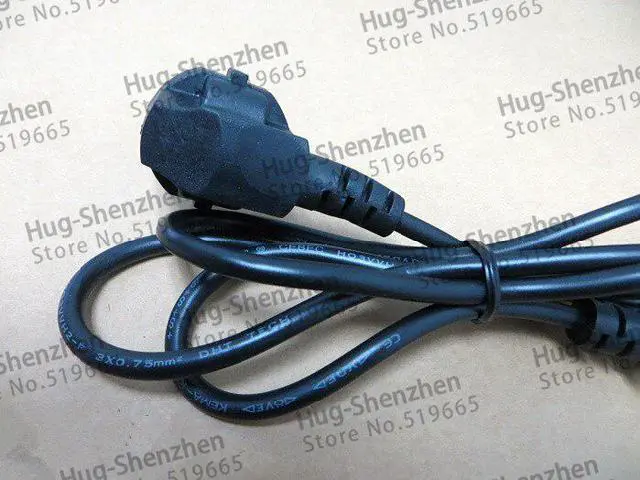 Alt view image 4 of 5 - 10pcs Promotion!!! Cheap 1.2M Power Cable EU Europe Standard EU Power Extension Cable for PC Laptop