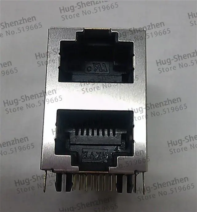 Alt view image 2 of 2 - 20PCS RJ45 network jack shielded RJ45 socket 8P8C 2*1 socket