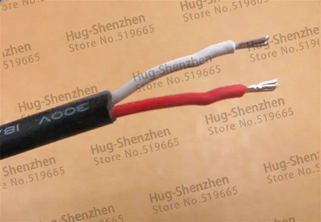 Alt view image 5 of 6 - 10pcs DC male head 5.5*2.1 surveillance camera power connector Tuning fork power DC plug cable wire 30cm