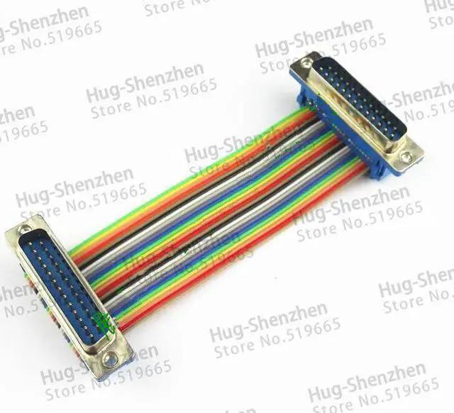 Alt view image 5 of 5 - DB25 ribbon cable  DIDC-25P male to female/female to female/male to male cable  DIDC DR25 COM connector cable