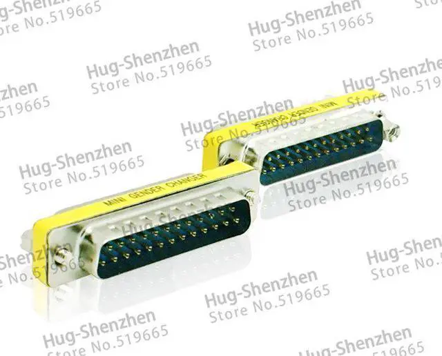 Alt view image 2 of 3 - Wholesale Promotion Serial Cable Extended Adapter 25 Pin DB25 Male to Male M/M Mini Gender Changer Connector 5pcs