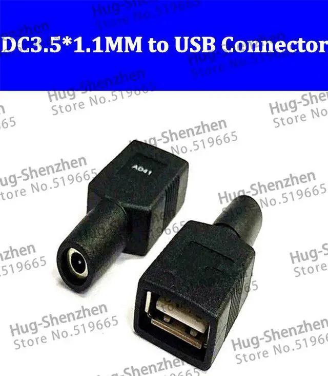 Main image of DC3.5*1.1mm female to USB female power adapter connnector for IPAD--100pcs/lot