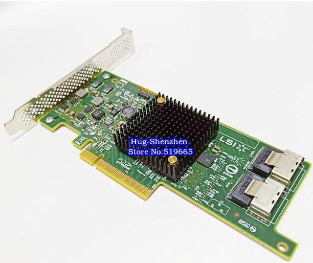Alt view image 5 of 5 - Quality LSI SAS 9217-8i 9207-8i HBA SFF8087 Mini-SAS HD 6Gb PCI-E 3.0 X8 SAS Controller RAID Card