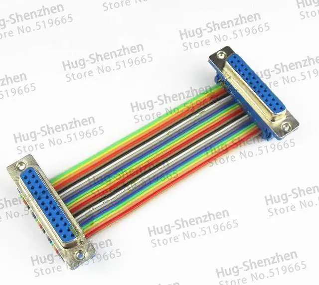 Alt view image 4 of 5 - DB25 ribbon cable  DIDC-25P male to female/female to female/male to male cable  DIDC DR25 COM connector cable