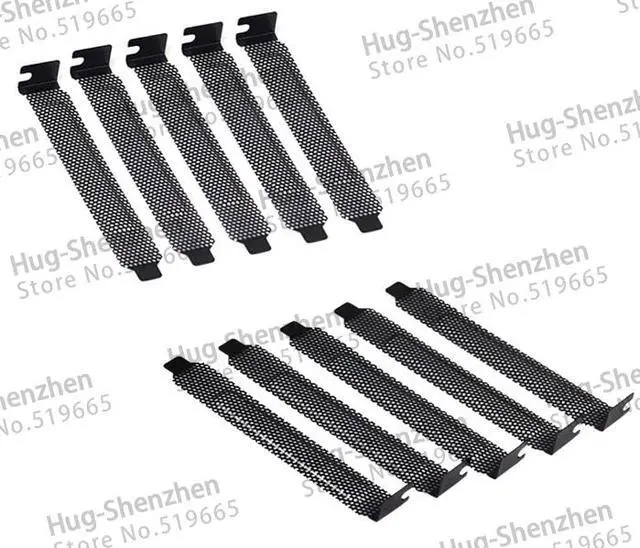 Alt view image 3 of 3 - 100pcs Standard ATX Case Vented PCI Slot Covers brackets Shield without screw