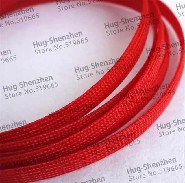 Alt view image 3 of 6 - 100M Cable Sleeves 16mm 10 Colors Snakeskin Mesh Wire Protecting Nylon Tight PET Expandable Insulation Sheathing Braided Sleeves