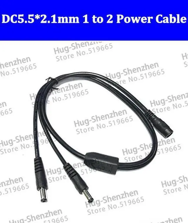 Main image of DC Power Splitter Adapter Connector 1 Female To 2 Male Camera 5.5*2.1 12V CCTV Accessories 5pcs