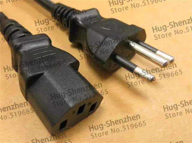 Alt view image 2 of 6 - 1.8m Brazil power cord cable line good AC power cord 3X0.75 --2pcs/lot