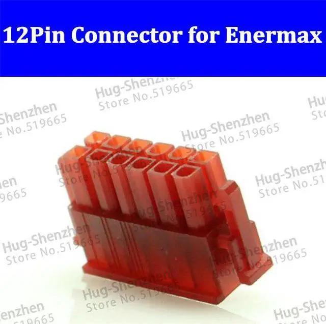 Main image of 100pcs/lot PSU Modular Power Supply 12Pin Red Connector for Enermax
