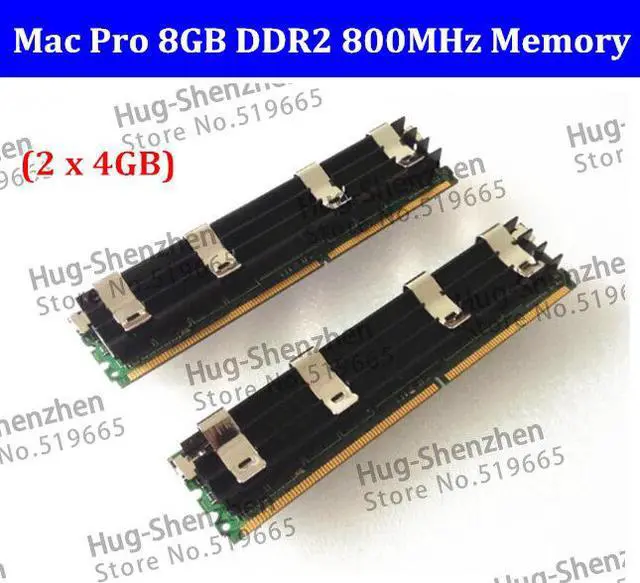 Main image of 100%  for Mac Pro Memory 8GB (2 x 4GB) DDR2 PC2-6400 FB-Dimm DDR2-800MHZ memory