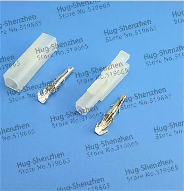 Alt view image 2 of 2 - 100 sets L6.2-1P  1 port Terminal 6.2mm pitch Electrical Connector Kits Male Female socket plug for Car