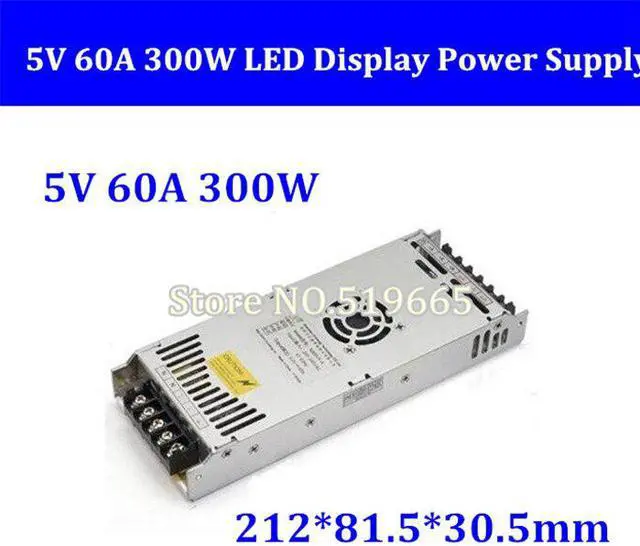 Main image of N300V5-A Ultra-thin 5V 60A 300W LED Display Power Supply, LED display switching power supply