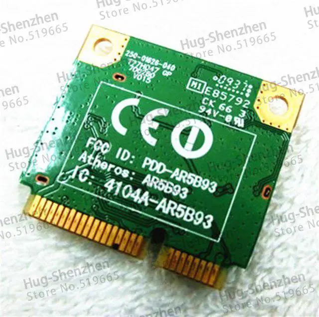 Alt view image 2 of 2 - Atheros AR5B93 AR9283 half Mini PCI-E Wireless card 150Mbps 802.11b/g/n