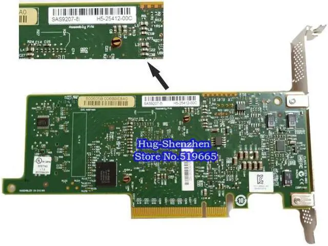Alt view image 2 of 5 - Quality LSI SAS 9217-8i 9207-8i HBA SFF8087 Mini-SAS HD 6Gb PCI-E 3.0 X8 SAS Controller RAID Card