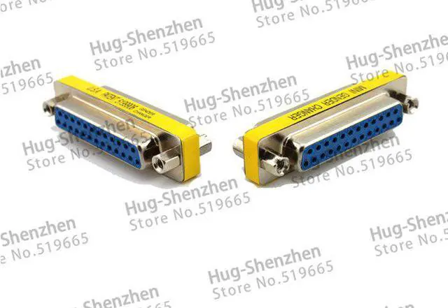 Alt view image 2 of 2 - Wholesale Promotion Serial Cable Extended Adapter 25 Pin DB25 Female to Female M/M Mini Gender Changer Connector 5pcs