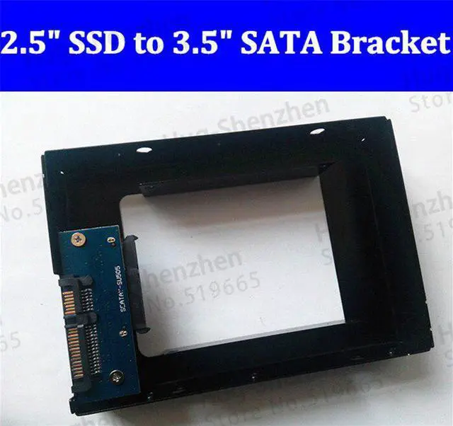 Main image of 2.5'' SATA HDD/SSD to 3.5'' SATA HDD Transfer Rack Trayless Mobile Rack bracket for Hard Disk Driver Metal Material