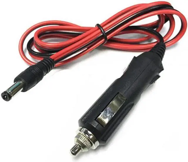 Alt view image 2 of 2 - Portable 12V Car Cigarette lighter plug cable with DC 5.5mm*2.1mm male connector for car charger Extension Socket Cord 20pcs/lot