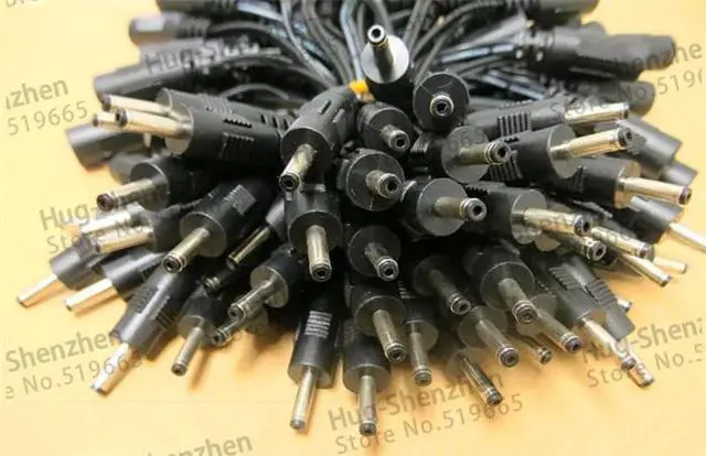 Alt view image 2 of 6 - 50pcs/lot dc power wire dc cable 5.5*2.1 female to 3.0*1.1 male length 50cm