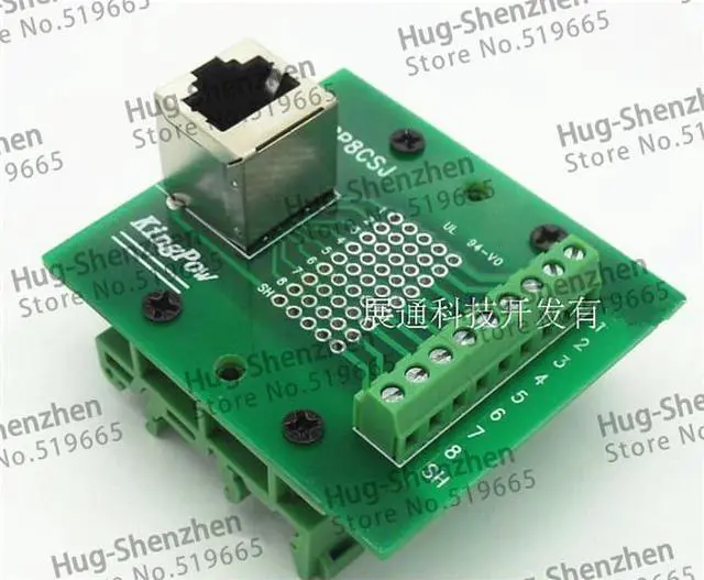 Alt view image 2 of 3 - RJ45-M1-02 RJ45 to terminal network interface adapter cable terminals BRK8P8CSJ 5pcs/lot