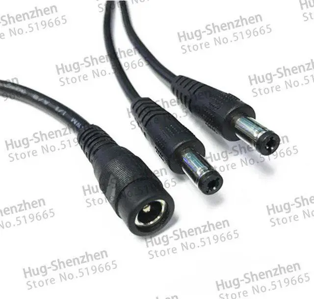 Alt view image 3 of 4 - DC Power Splitter Adapter Connector 1 Female To 2 Male Camera 5.5*2.1 12V CCTV Accessories 5pcs