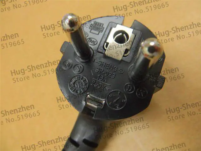 Alt view image 3 of 5 - 1pcs/lot 2 Prong EU Plug AC Power Cord Cable 1.8m 1mm2 For PC Desktop Monitor Computer Power Supply Converter Adapter