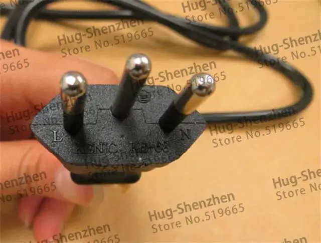 Alt view image 3 of 6 - 1.8m Brazil power cord cable line good AC power cord 3X0.75 --2pcs/lot